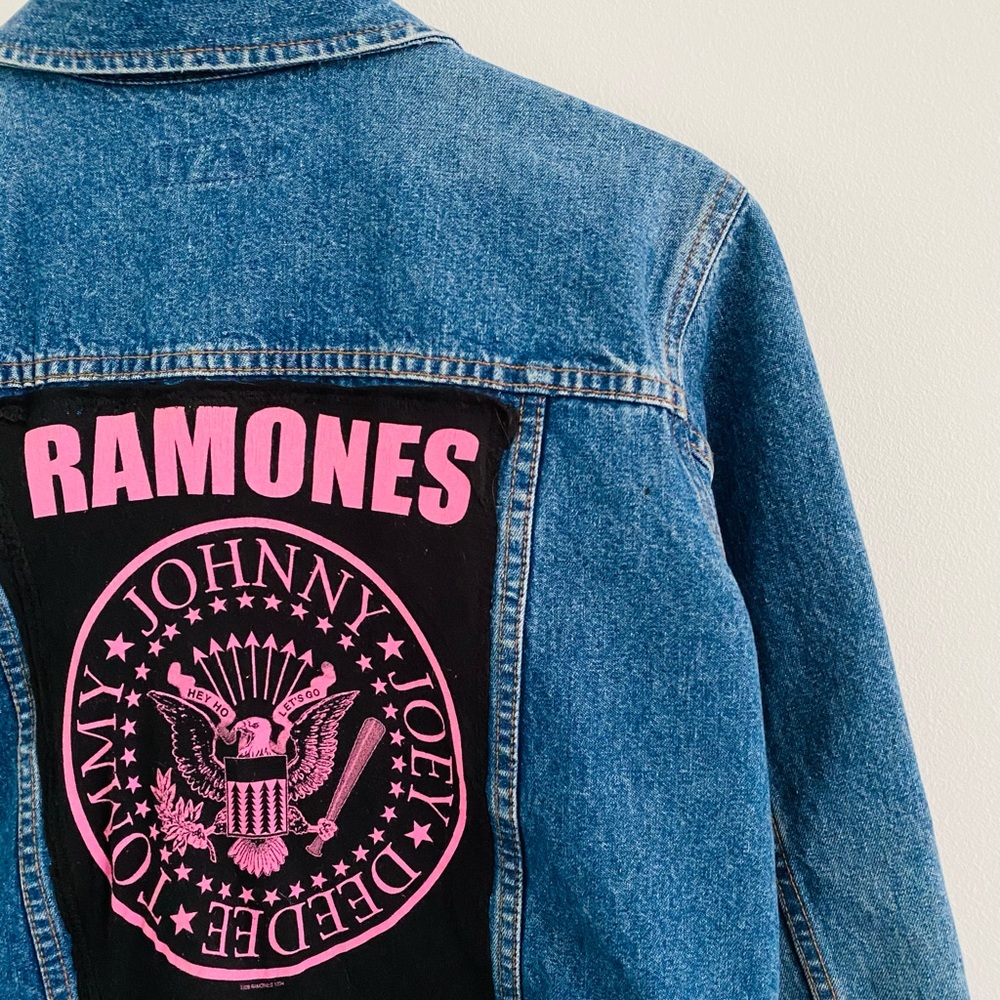 Ramones 2006 Custom Patch Jean Jacket Medium - image 2